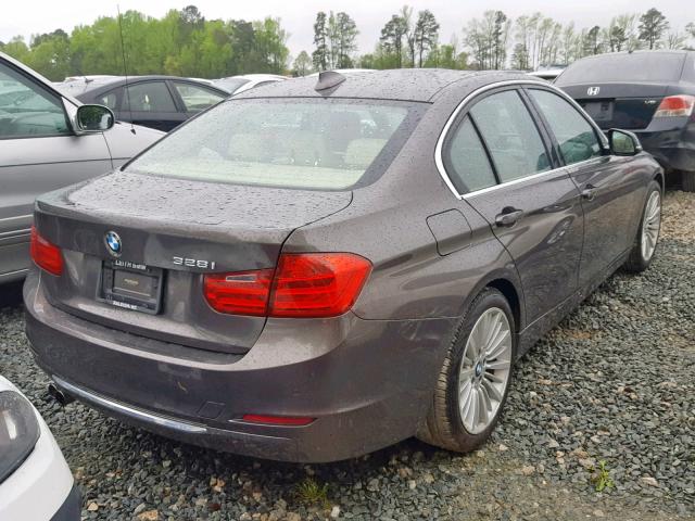 WBA3C1C53DF439940 - 2013 BMW 328 I SULE BROWN photo 4