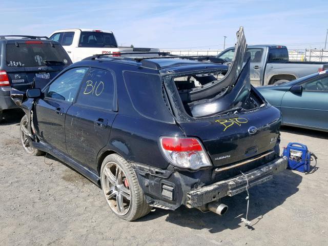 JF1GG74617H806495 - 2007 SUBARU IMPREZA WR BLACK photo 3