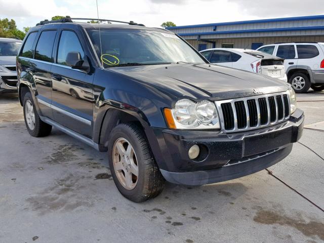 1J4HS58N45C666823 - 2005 JEEP GRAND CHER BLACK photo 1