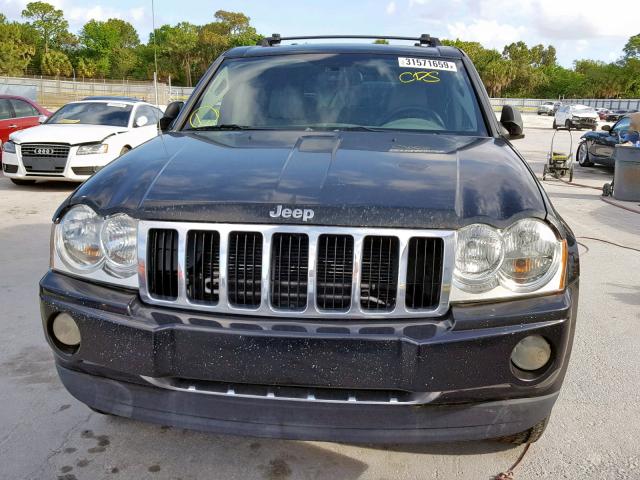 1J4HS58N45C666823 - 2005 JEEP GRAND CHER BLACK photo 9