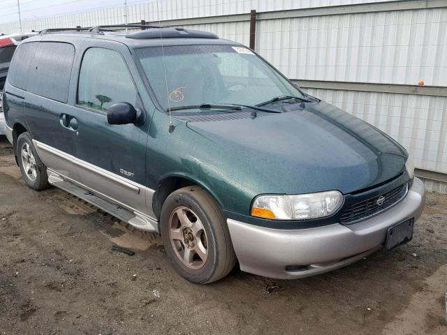 4N2XN11T6YD828425 - 2000 NISSAN QUEST SE GREEN photo 1