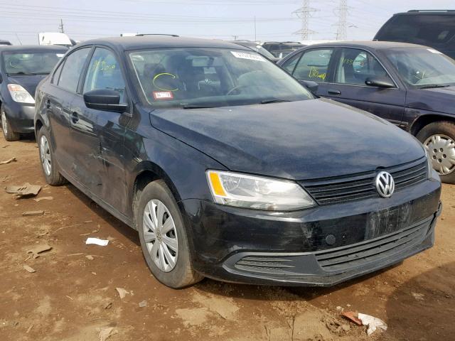3VW1K7AJ7EM385797 - 2014 VOLKSWAGEN JETTA BASE BLACK photo 1