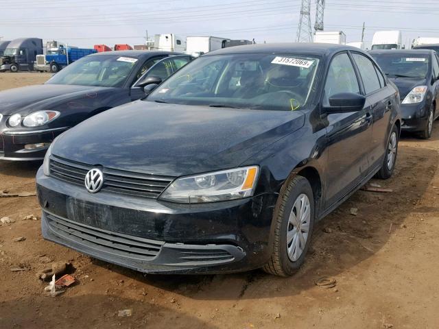 3VW1K7AJ7EM385797 - 2014 VOLKSWAGEN JETTA BASE BLACK photo 2
