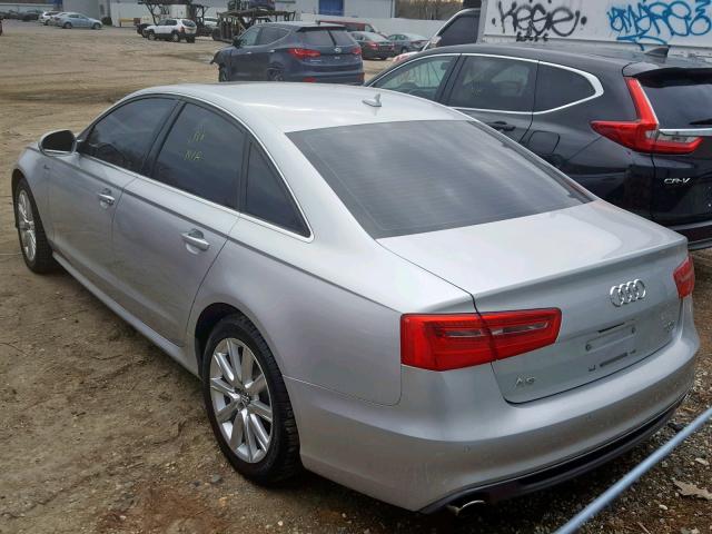 WAUHGAFC1DN054905 - 2013 AUDI A6 PRESTIG SILVER photo 3