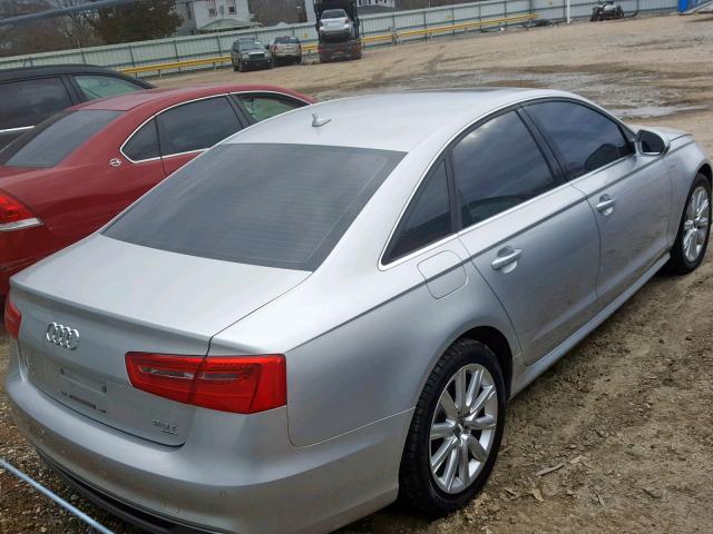 WAUHGAFC1DN054905 - 2013 AUDI A6 PRESTIG SILVER photo 4