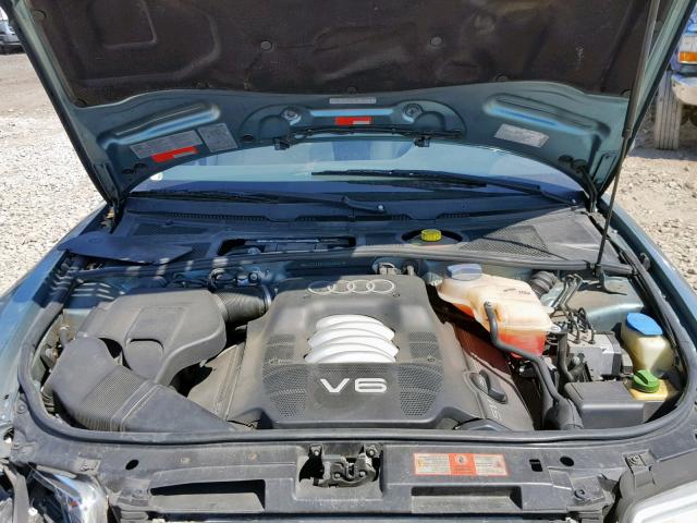 WAUED28D1XA295981 - 1999 AUDI A4 2.8 QUA TEAL photo 7