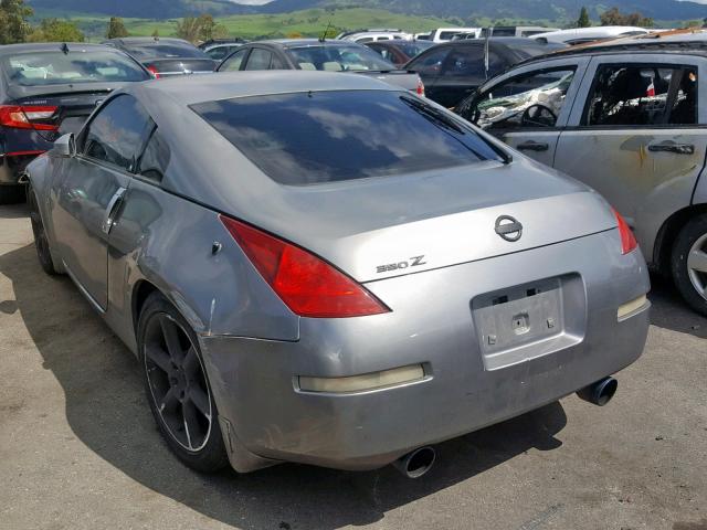 JN1AZ34D74T161347 - 2004 NISSAN 350Z COUPE GRAY photo 3