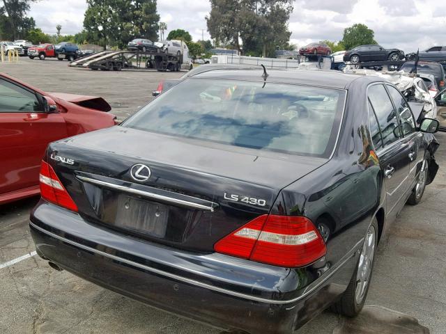 JTHBN36F965043933 - 2006 LEXUS LS 430 BLACK photo 4