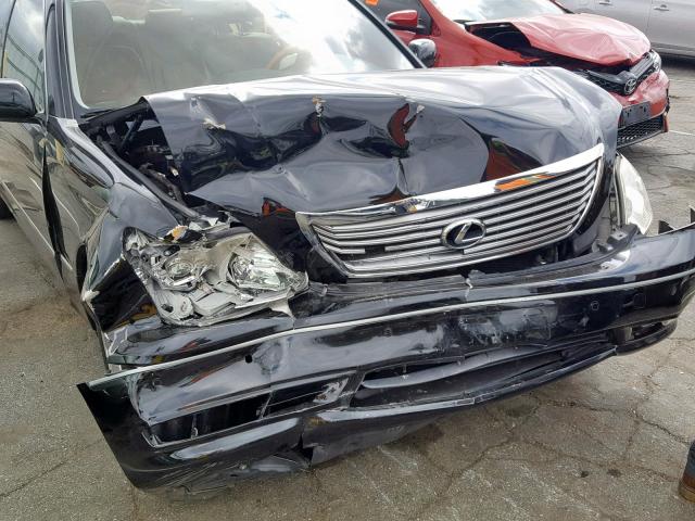 JTHBN36F965043933 - 2006 LEXUS LS 430 BLACK photo 9