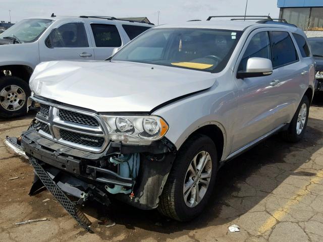 1D4RE4GG6BC688710 - 2011 DODGE DURANGO CR SILVER photo 2