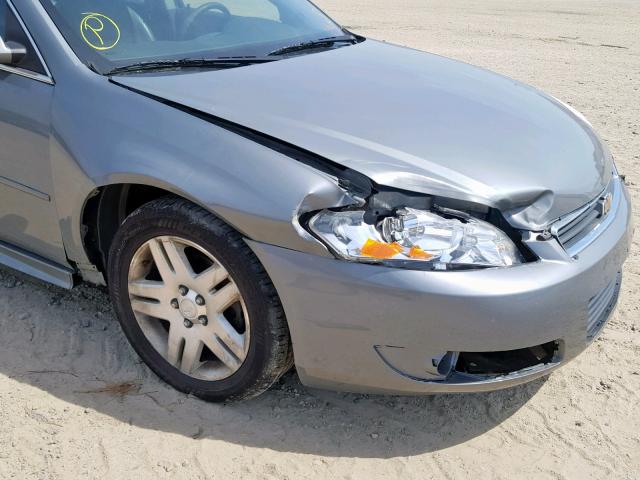 2G1WC57M491251850 - 2009 CHEVROLET IMPALA 2LT GRAY photo 9