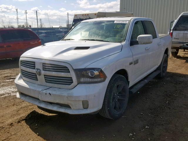 1C6RR7MT6HS778840 - 2017 RAM 1500 SPORT WHITE photo 2