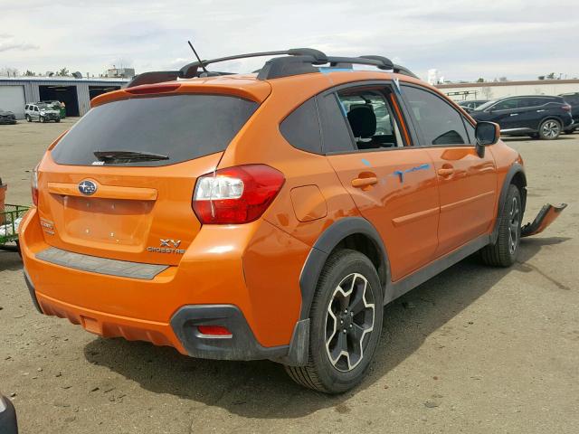 JF2GPAWC3D2858799 - 2013 SUBARU XV CROSSTR ORANGE photo 4