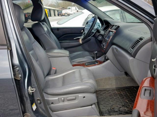 2HNYD18993H511717 - 2003 ACURA MDX TOURIN GRAY photo 5