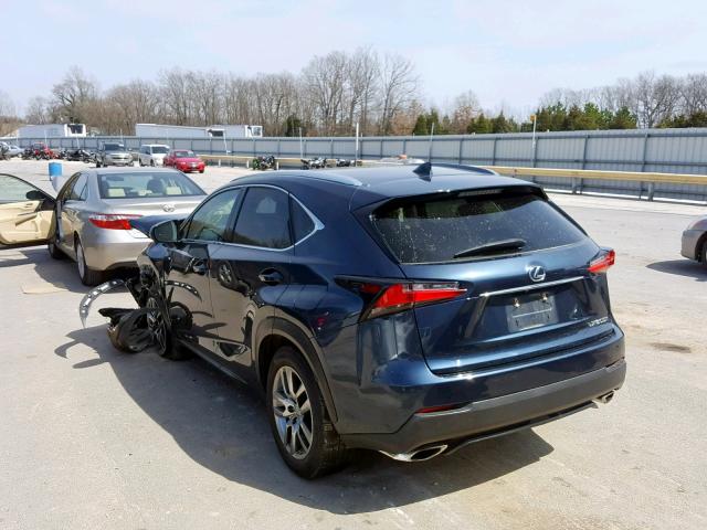 JTJBARBZ6F2009513 - 2015 LEXUS NX 200T BLUE photo 3