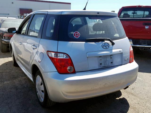 JTKKT624660145290 - 2006 SCION XA SILVER photo 3