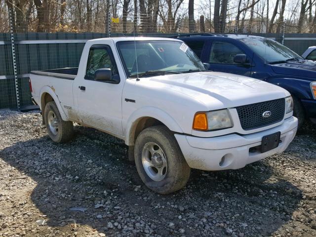 1FTYR11UX1TA40182 - 2001 FORD RANGER WHITE photo 1