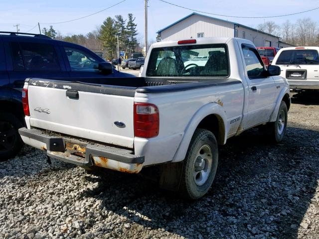 1FTYR11UX1TA40182 - 2001 FORD RANGER WHITE photo 4