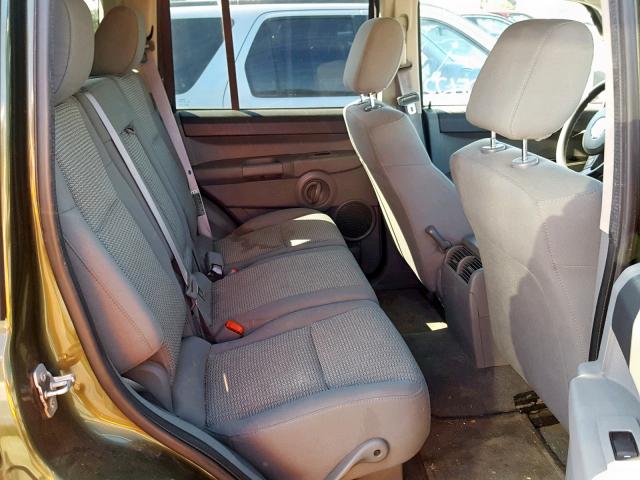 1J8HH48K57C700459 - 2007 JEEP COMMANDER 绿色 照片 6