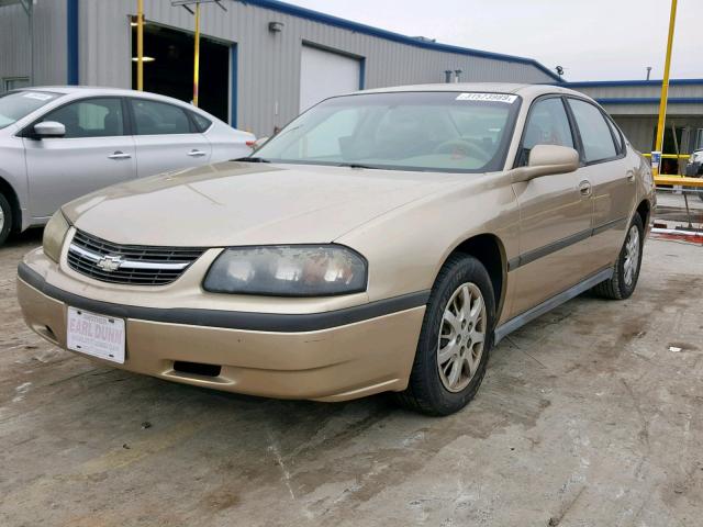 2G1WF52E159348328 - 2005 CHEVROLET IMPALA TAN photo 2