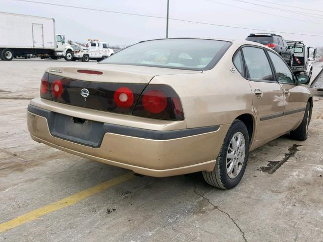 2G1WF52E159348328 - 2005 CHEVROLET IMPALA TAN photo 4