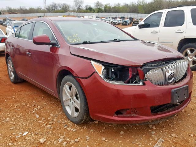 1G4GB5GG4AF312339 - 2010 BUICK LACROSSE C BURGUNDY photo 1