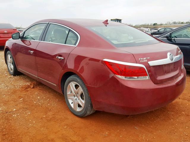 1G4GB5GG4AF312339 - 2010 BUICK LACROSSE C BURGUNDY photo 3