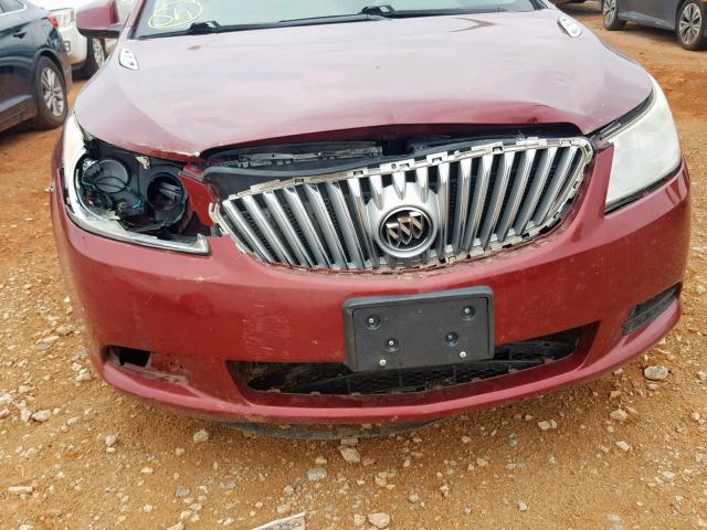 1G4GB5GG4AF312339 - 2010 BUICK LACROSSE C BURGUNDY photo 9