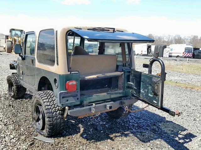 1J4FA59S8YP784563 - 2000 JEEP WRANGLER / GREEN photo 3