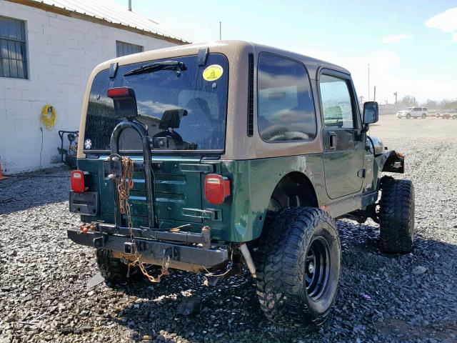 1J4FA59S8YP784563 - 2000 JEEP WRANGLER / GREEN photo 4