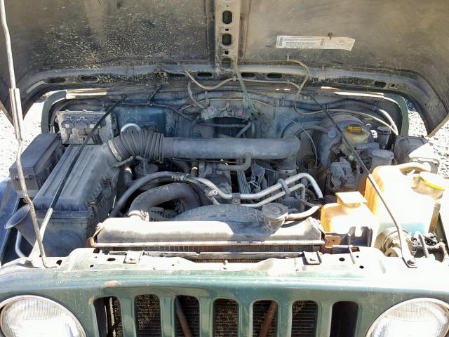 1J4FA59S8YP784563 - 2000 JEEP WRANGLER / GREEN photo 7