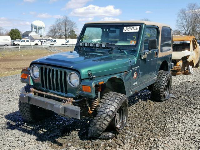 1J4FA59S8YP784563 - 2000 JEEP WRANGLER / GREEN photo 9