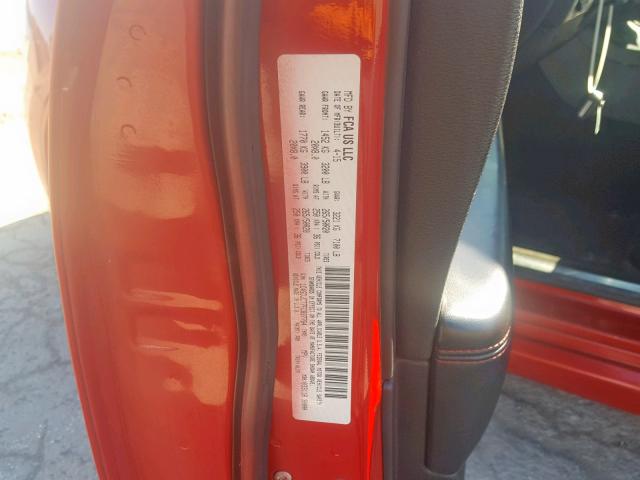 1C4SDJCT7FC837764 - 2015 DODGE DURANGO R/ RED photo 10