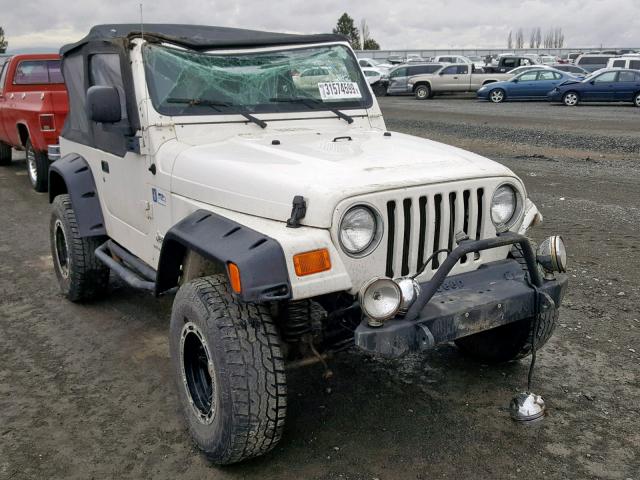 1J4FA29113P316205 - 2003 JEEP WRANGLER / WHITE photo 1