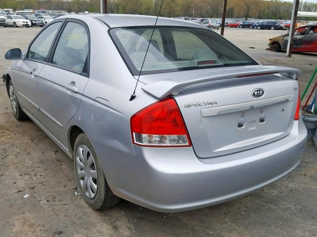 KNAFE121375398564 - 2007 KIA SPECTRA EX SILVER photo 3