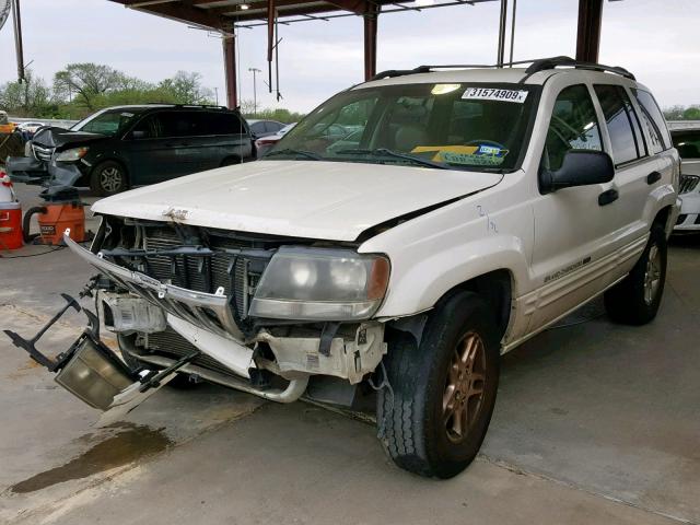 1J4GX48S04C201872 - 2004 JEEP GRAND CHER WHITE photo 2