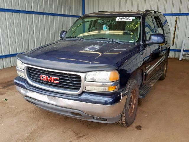 1GKEC13V04J289928 - 2004 GMC YUKON BLUE photo 2