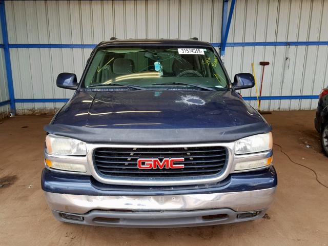 1GKEC13V04J289928 - 2004 GMC YUKON BLUE photo 9