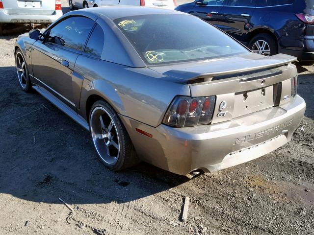 1FAFP42X82F107990 - 2002 FORD MUSTANG GT BEIGE photo 3