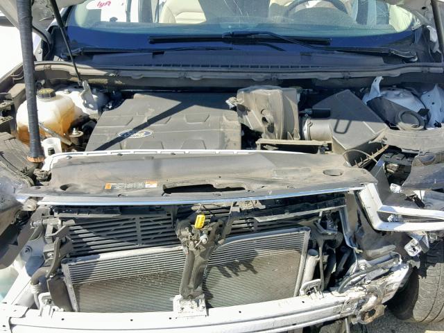 2FMTK3J88FBB73832 - 2015 FORD EDGE SEL WHITE photo 7