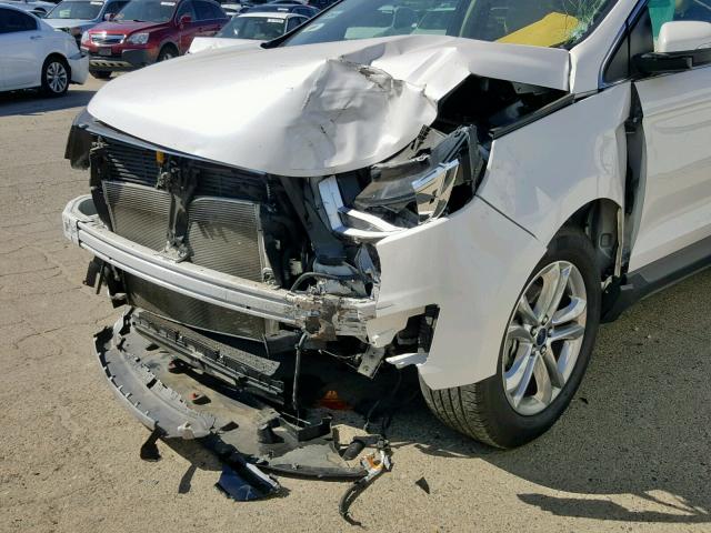 2FMTK3J88FBB73832 - 2015 FORD EDGE SEL WHITE photo 9