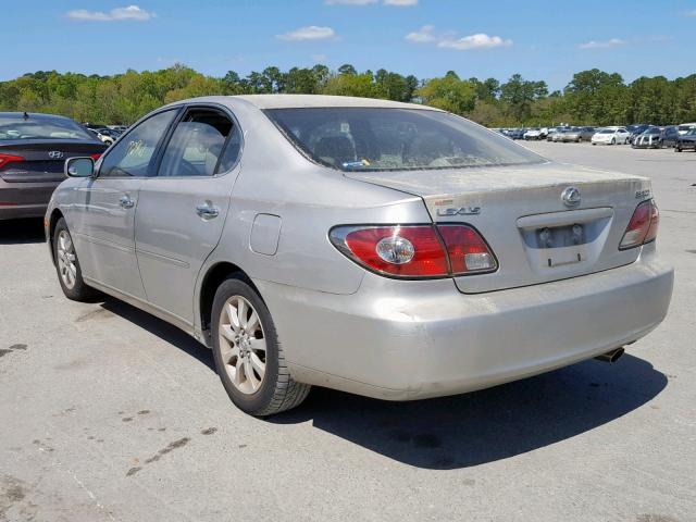 JTHBF30G736014659 - 2003 LEXUS ES 300 SILVER photo 3