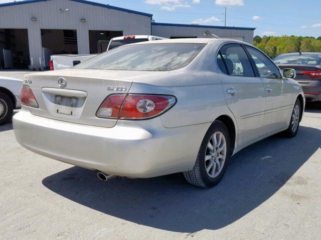 JTHBF30G736014659 - 2003 LEXUS ES 300 SILVER photo 4