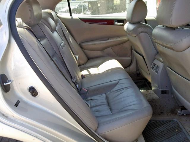 JTHBF30G736014659 - 2003 LEXUS ES 300 SILVER photo 6