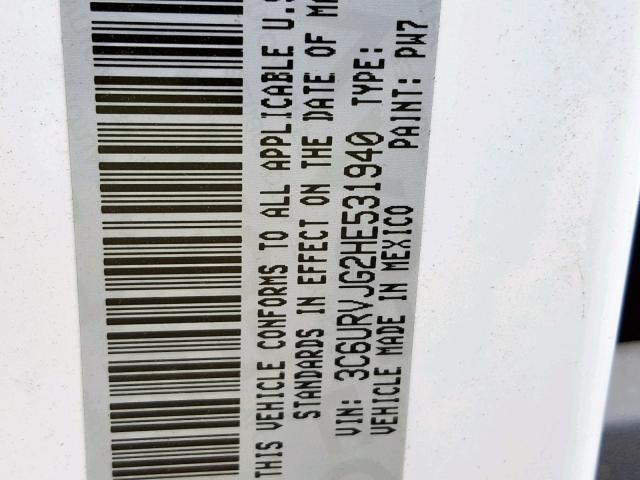 3C6URVJG2HE531940 - 2017 RAM PROMASTER 白色 照片 10