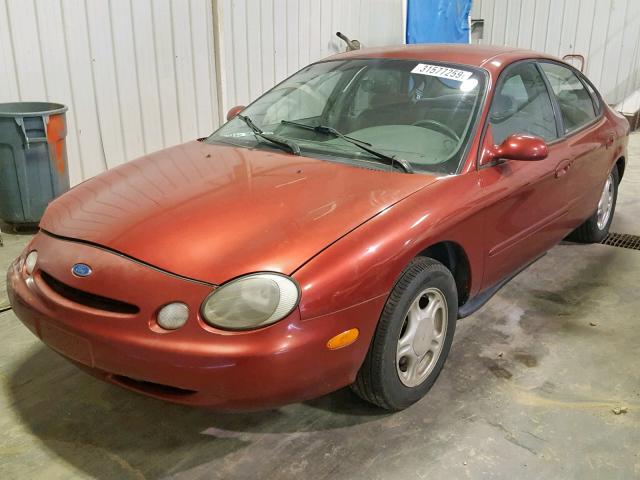 1FALP52U5TA287877 - 1996 FORD TAURUS GL RED photo 2