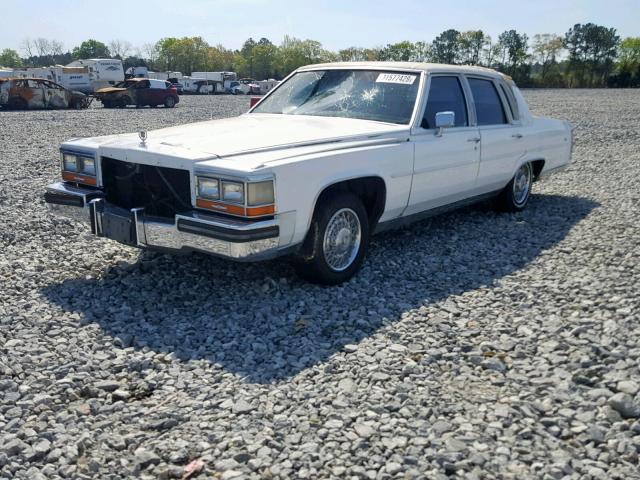 1G6DW51YXKR730923 - 1989 CADILLAC BROUGHAM WHITE photo 2