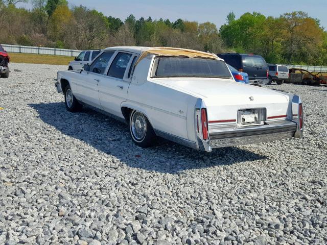 1G6DW51YXKR730923 - 1989 CADILLAC BROUGHAM WHITE photo 3