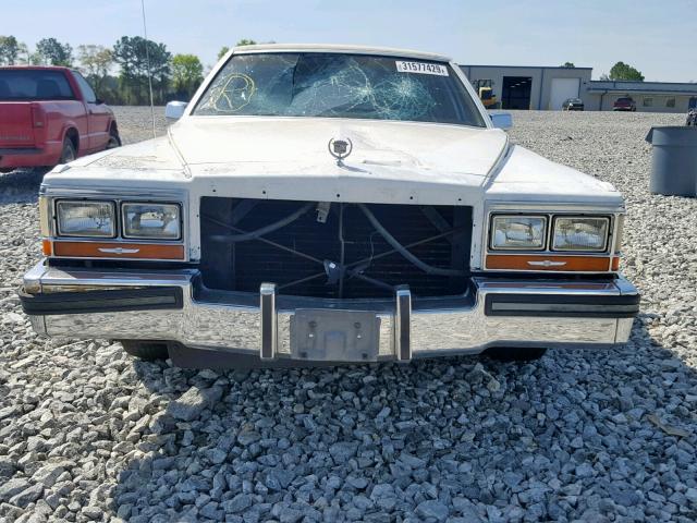 1G6DW51YXKR730923 - 1989 CADILLAC BROUGHAM WHITE photo 9