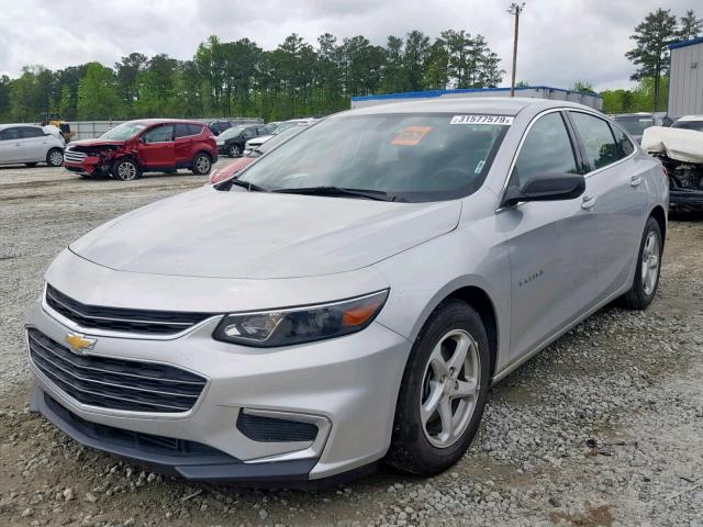 1G1ZB5ST5HF195763 - 2017 CHEVROLET MALIBU LS SILVER photo 2